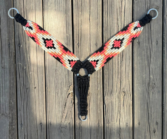 Coral Aztec Breast Collar