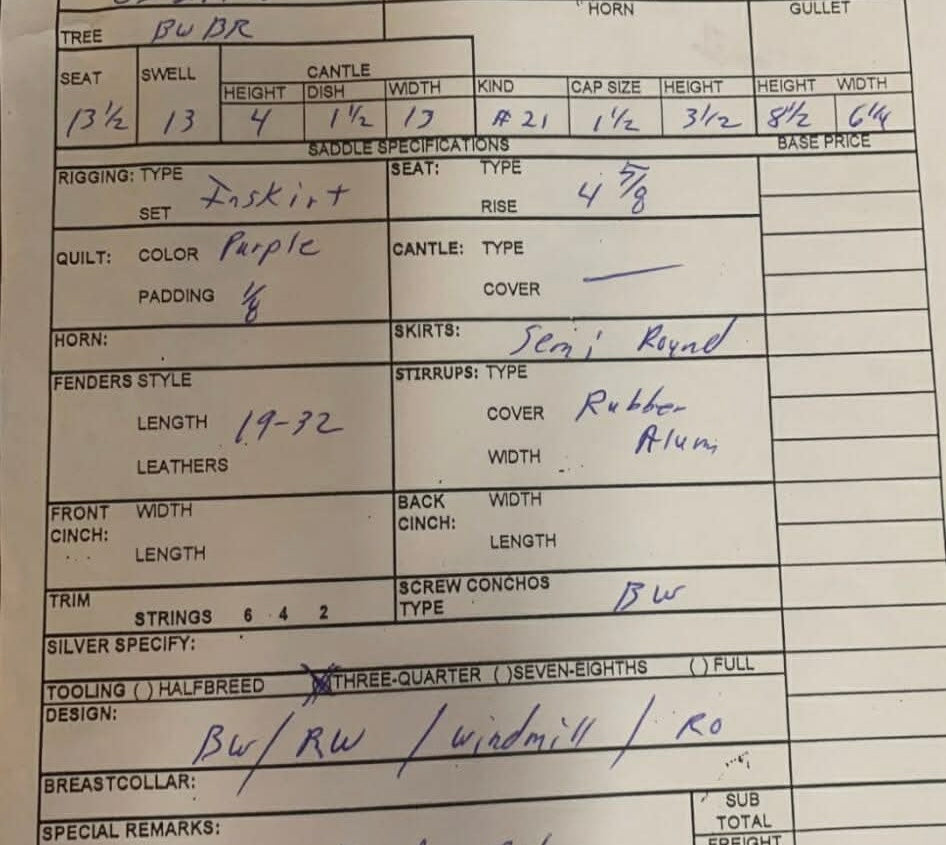 13.5” Original Coats Barrel Saddle