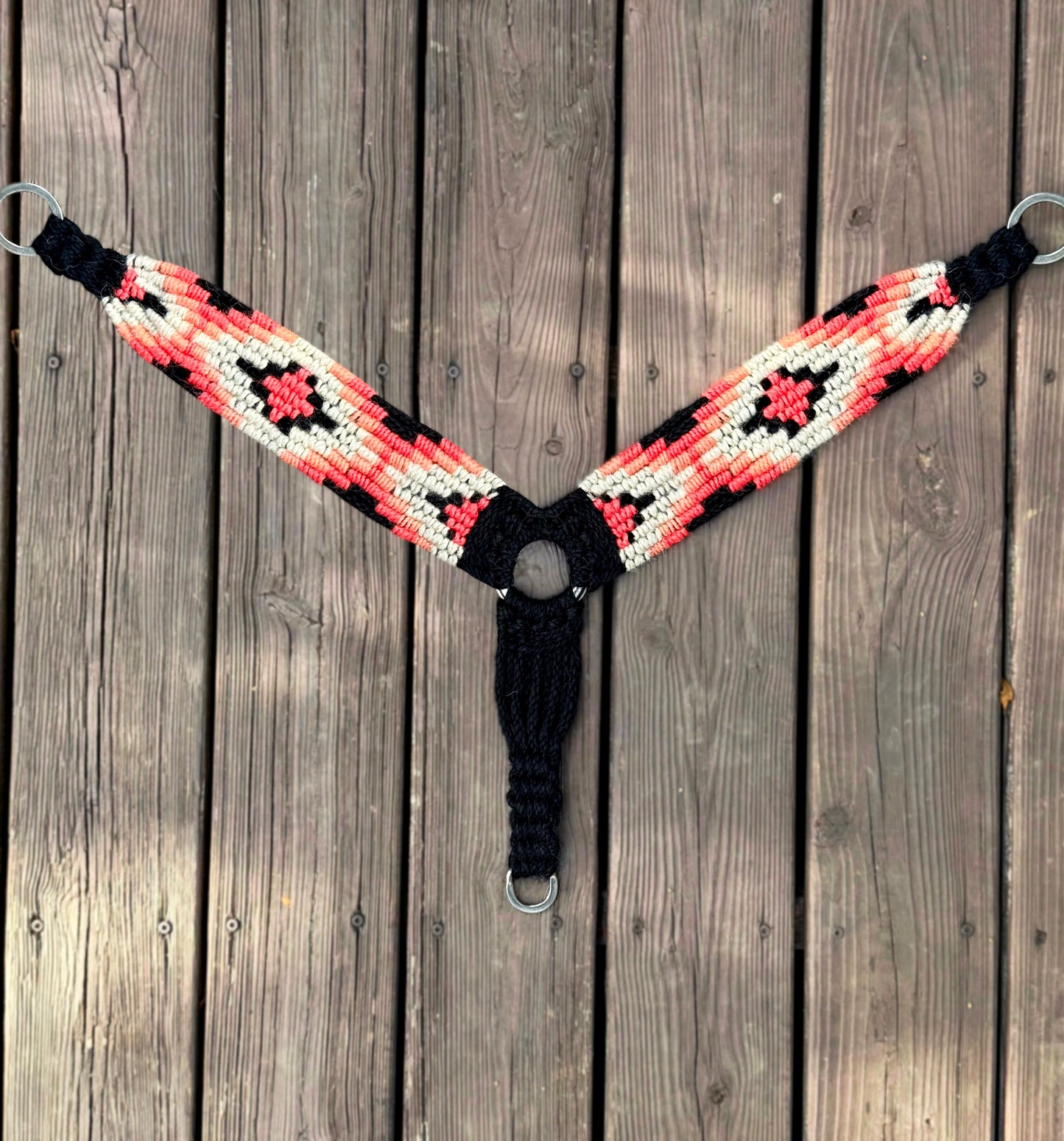 Coral Aztec Breast Collar