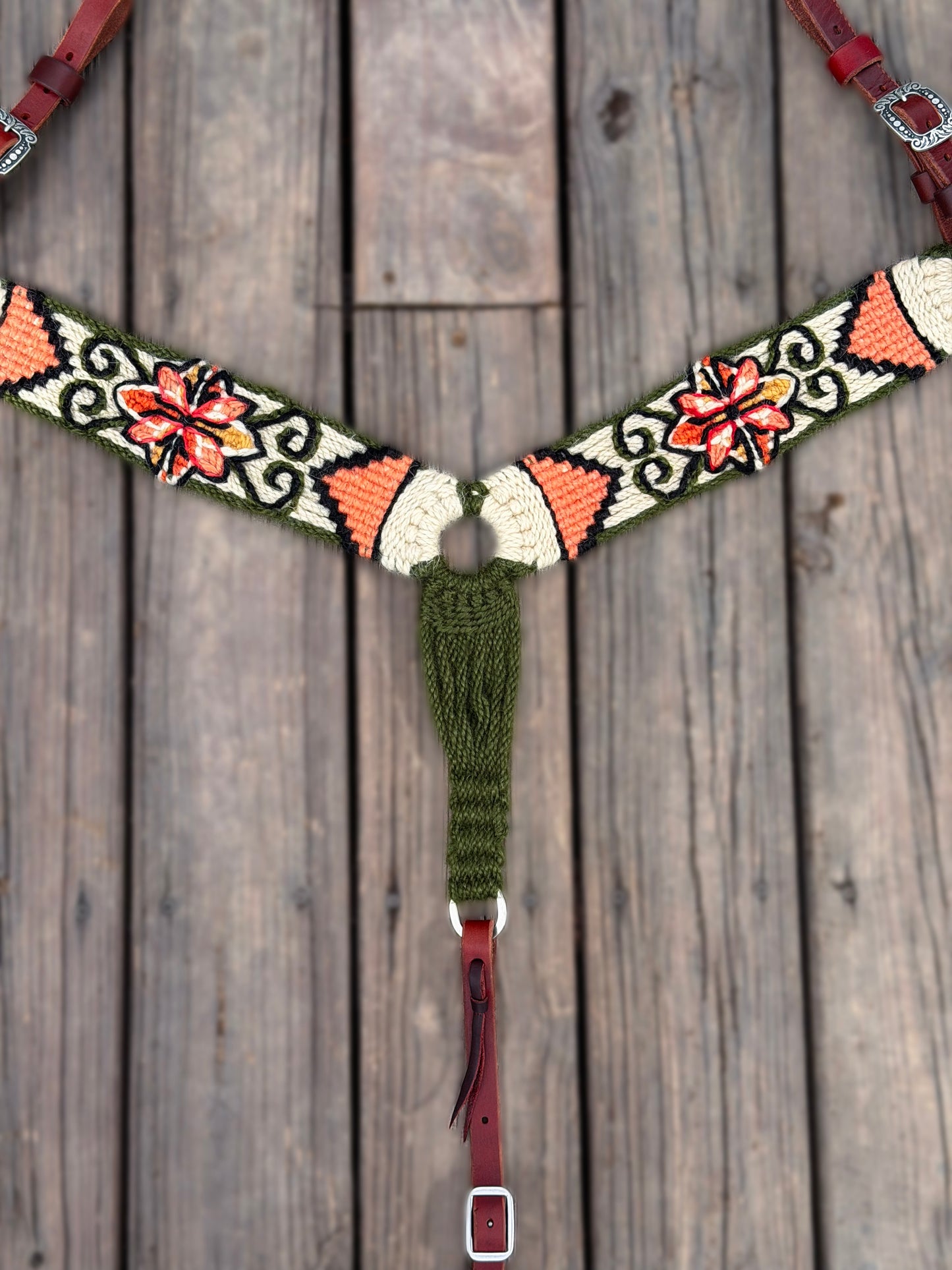 Geometric Flower Breast Collar