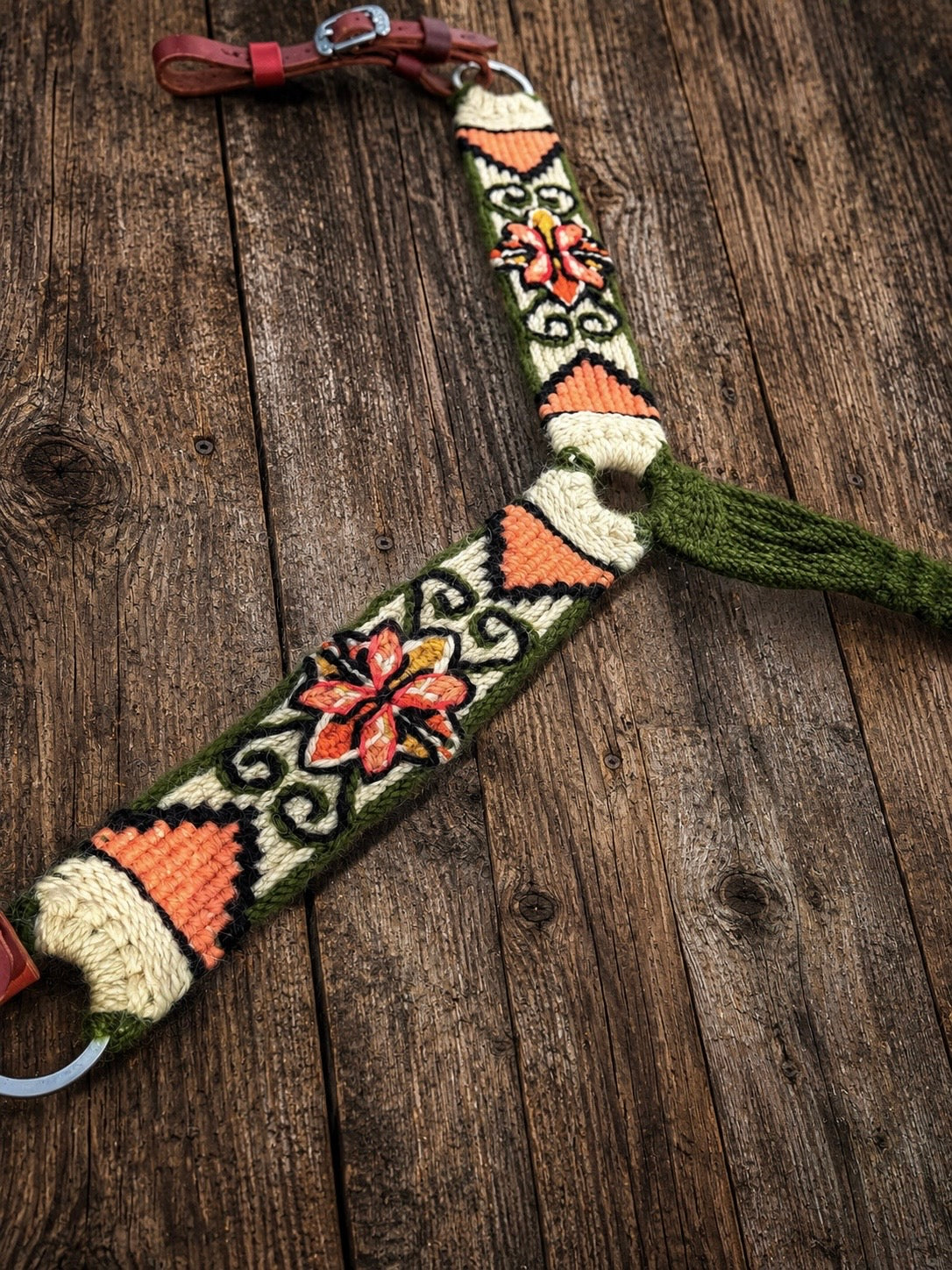 Geometric Flower Breast Collar