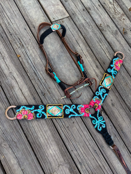 Floral Concho Tack Set