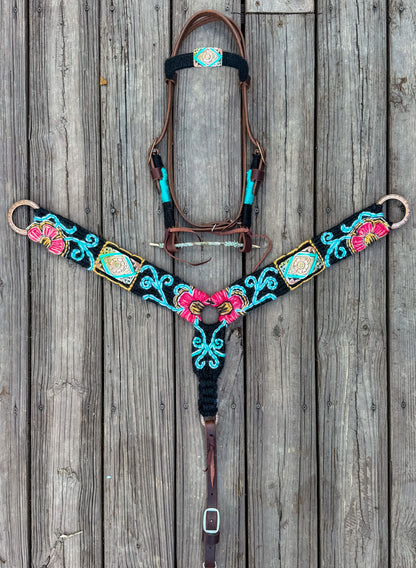 Floral Concho Tack Set